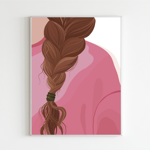 For The Love Of Braids Print