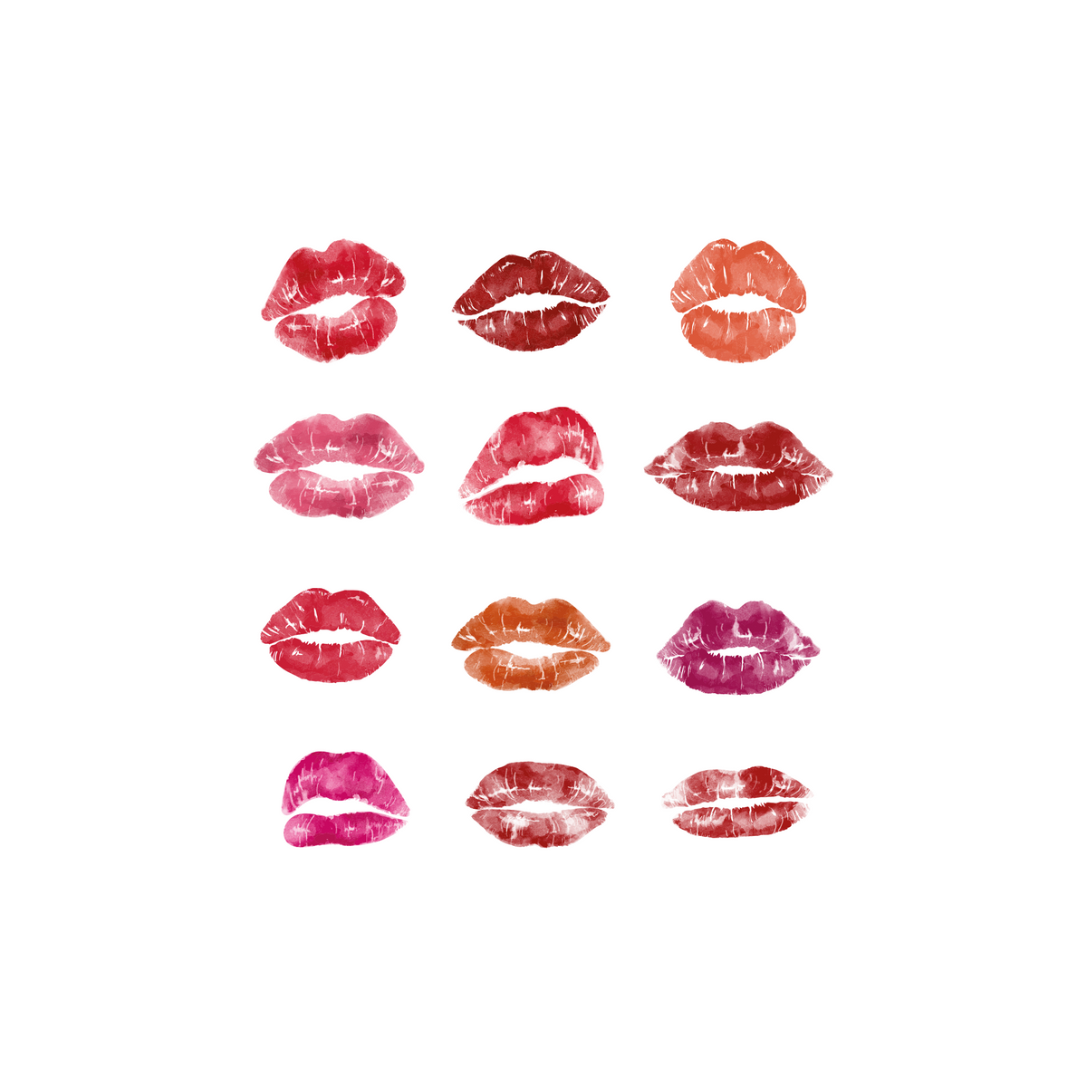 Glamorous Lips Print