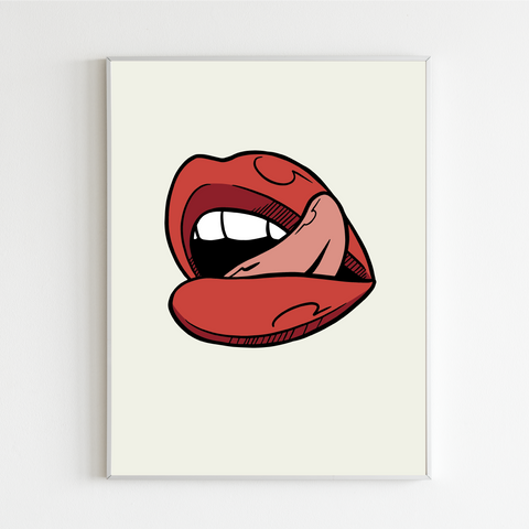 Red Lip Print